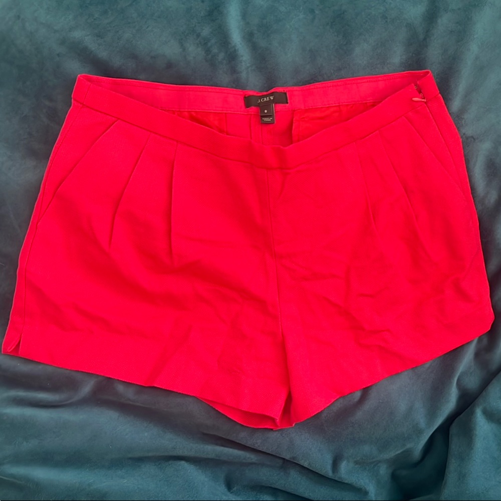 J. Crew Red Skorts Lightweight Performance Fabric